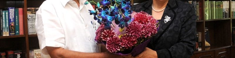 The Minister of Justice of the People’s Republic of China, Mrs. Wu Aiying meeting..