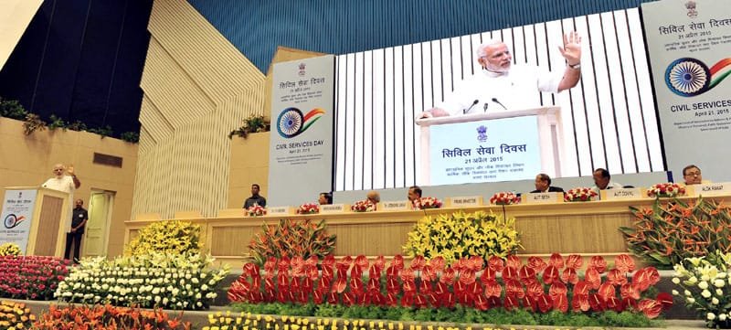 The Prime Minister, Shri Narendra Modi addressing the gathering, at..
