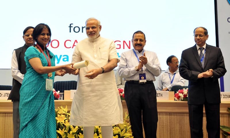 The Prime Minister, Shri Narendra Modi conferring the awards for Excellence in..