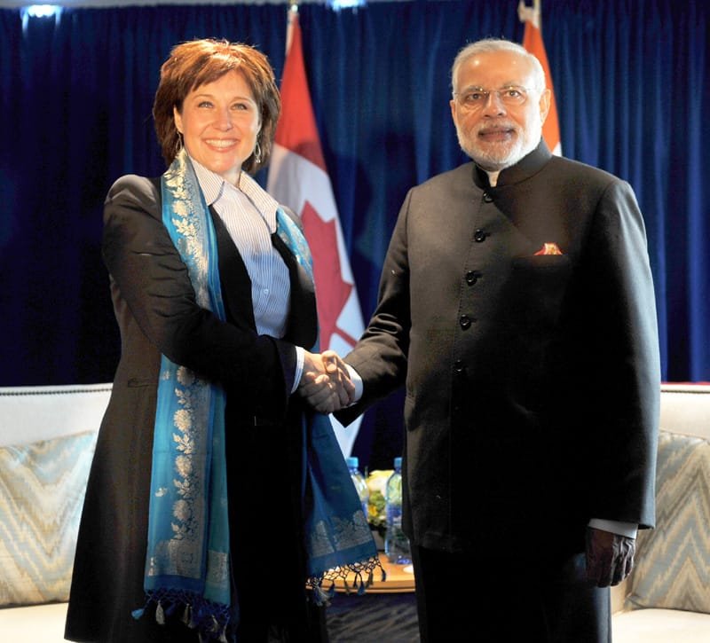 The Premier of British Columbia, Mrs. Christy Clark meeting the..