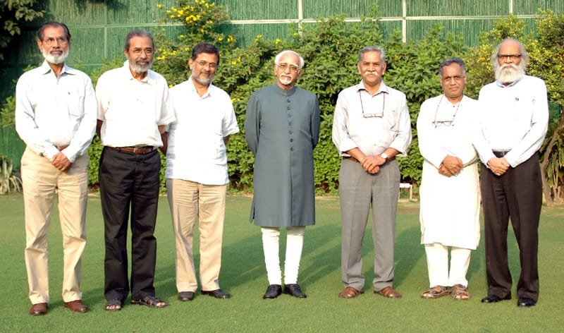 The Core Management team of the Ambedkar University Delhi led by the..