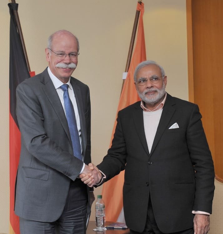 The Prime Minister, Shri Narendra Modi meeting the CEO, Daimler AG, Mr. Dieter Zetsche,..