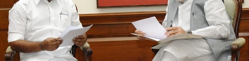 The Chief Minister of Tamil Nadu, Shri O. Panneerselvam calling on the..