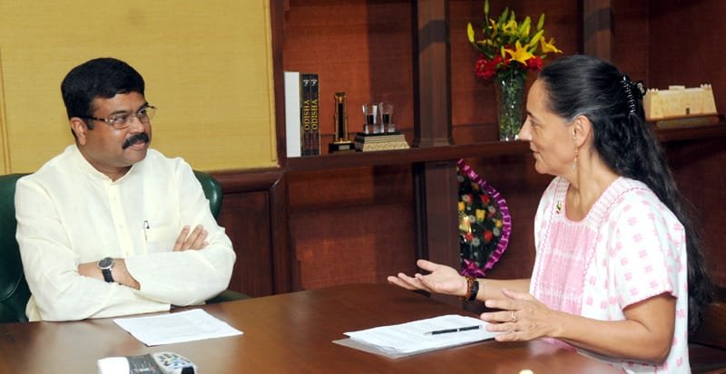 The Ambassador of Mexico to India, Mrs. Melba Maria Pria Olavarrieta meeting the..