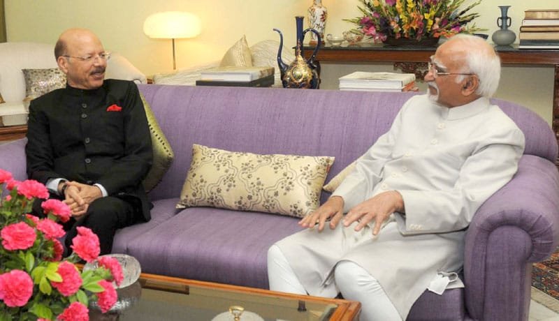 The Chief Election Commissioner, Dr. Nasim Zaidi meeting the Vice President, ..