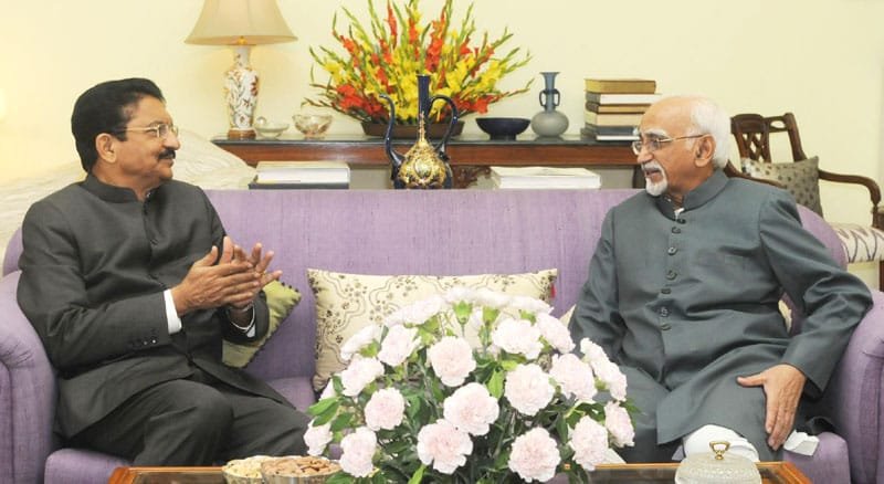 The Governor of Maharashtra, Shri C. Vidyasagar Rao calling on the Vice President,..