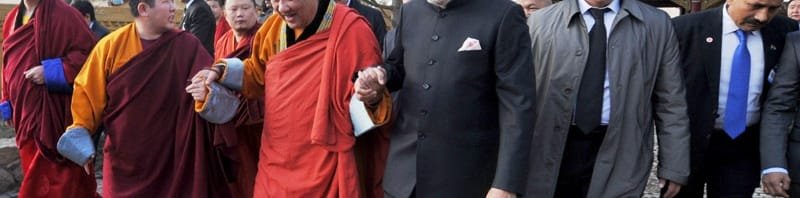 The Prime Minister, Shri Narendra Modi visiting the Gandan Monastery, in Mongolia