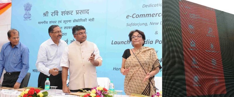 The Union Minister for Communications & Information Technology, Shri Ravi Shankar Prasad launching..