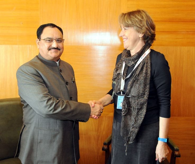 The Union Minister for Health & Family Welfare and the President of the ..