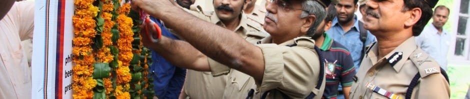 COMMISSIONER DELHI POLICE ,B S BASSI INAUGRATES DELHI POLICE FIRST GREEN ..