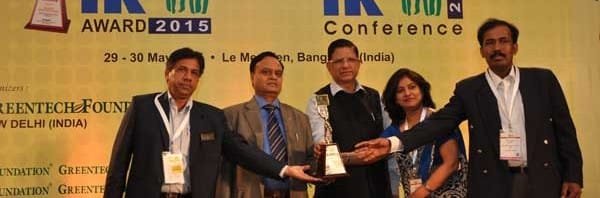 NSPCL -BHILLAI WINS "HR GREENTECH AWARDS 2015"
