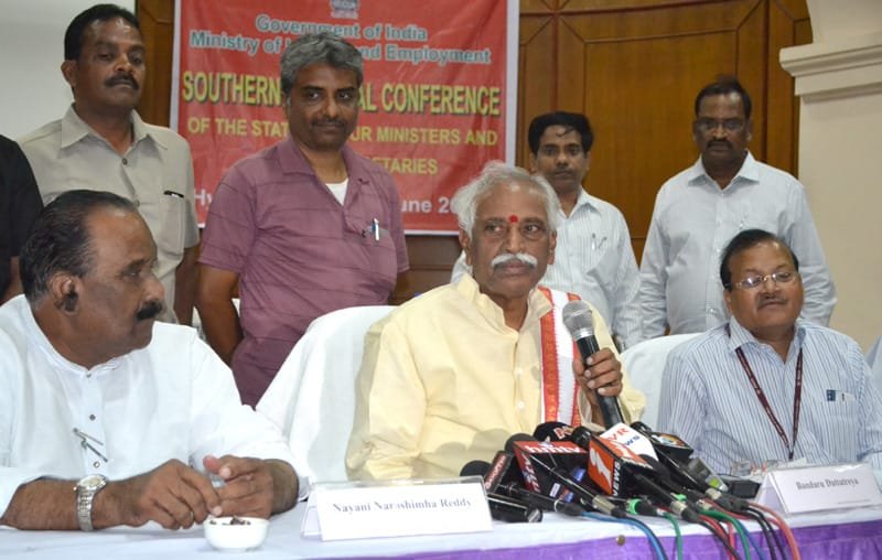 The Minister of State for Labour and Employment (Independent Charge), Shri Bandaru Dattatreya…