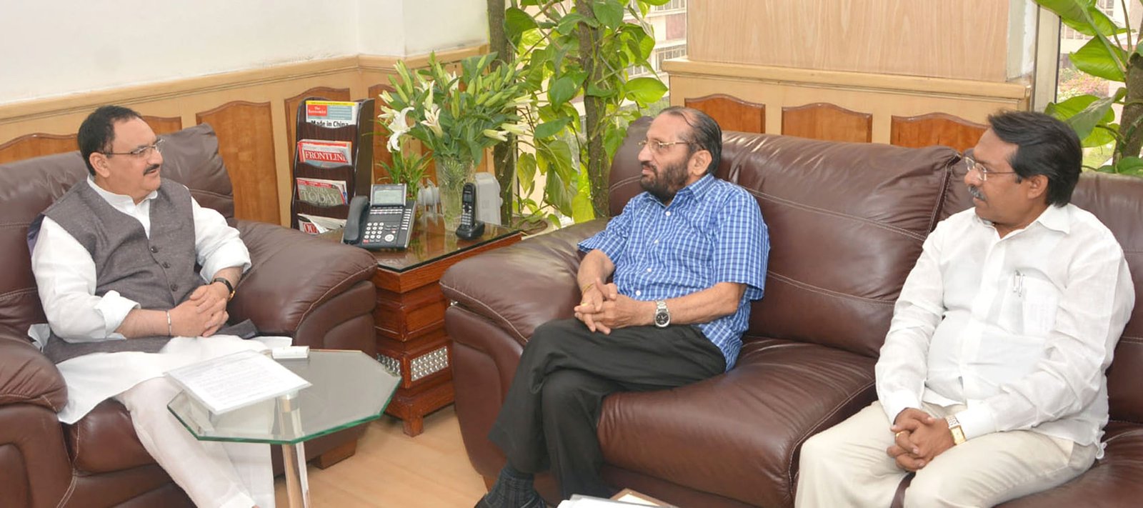 The Union Minister for Health and Family Welfare, Shri J.P. Nadda meeting the …