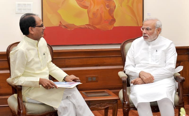 The Chief Minister of Madhya Pradesh, Shri Shivraj Singh Chouhan calling on the..
