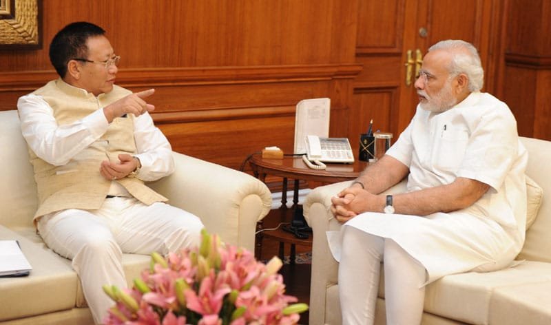 The Chief Minister of Nagaland, Shri T.R. Zeliang calls on the Prime Minister, Shri Narendra Modi, in New Delhi