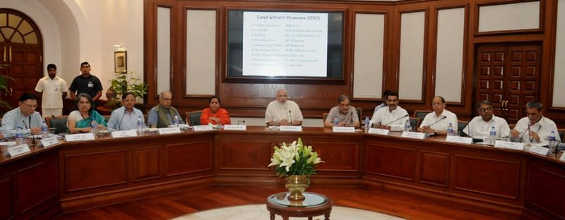 The Prime Minister, Shri Narendra Modi chairing a high-level meeting for quick..