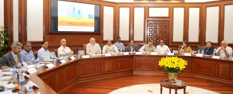 The Prime Minister, Shri Narendra Modi chairing a high-level meeting to review the..