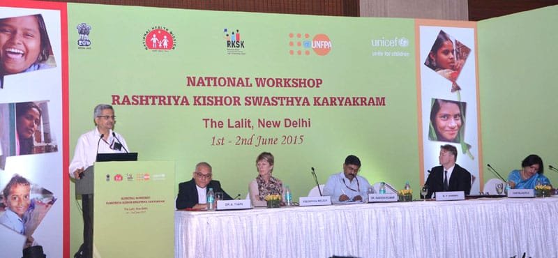 The Secretary, Ministry of Health and Family Welfare, Shri B.P. Sharma addressing..