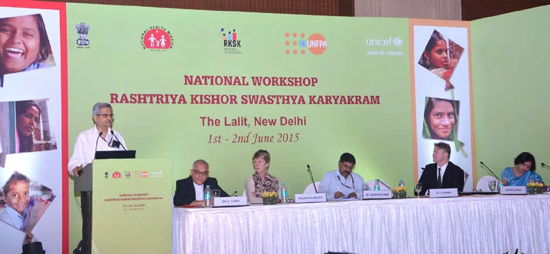 The Secretary, Ministry of Health and Family Welfare, Shri B.P. Sharma addressing..