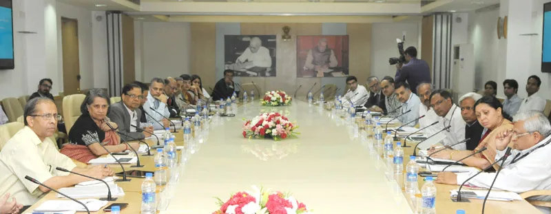 The Vice Chairmen of NITI Aayog, Shri Arvind Panagariya chairing the consultation..