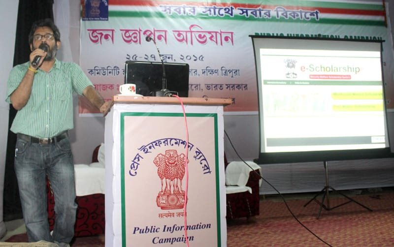 The media activist and journalist, Shri Jaydip Chakraborty addressing with the…