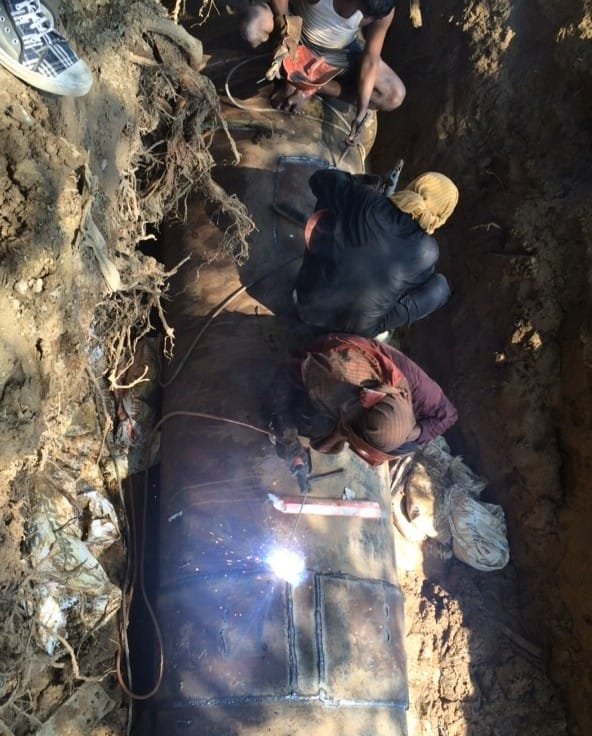 DELHI JAL BOARD PROMPTNESS RESTORES PIPELINE BURST AT PANKHA ROAD,SAVES WATER
