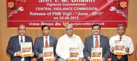 T. M. Bhasin , Vigilance Commissioner releases PNB Vigil