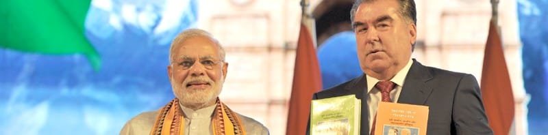 The Prime Minister, Shri Narendra Modi and the President of Tajikistan, Mr. Emomali Rahmon ..