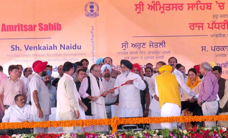 The Union Minister for Finance, Corporate Affairs and Information & Broadcasting..