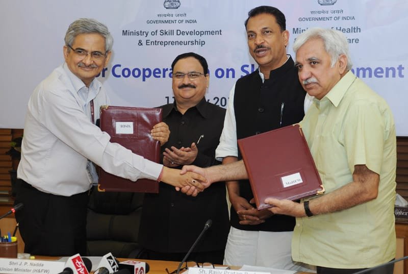 The Union Minister for Health & Family Welfare, Shri J.P. Nadda and the Minister of ..