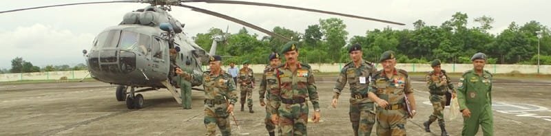 The Chief of Army Staff, General Dalbir Singh arrives at Eastern Command