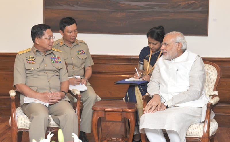 The Commander-in-Chief of Defence Services, Myanmar, Senior General Min Aung Hlaing..