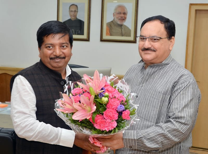 The Health Minister of Odisha, Shri Atanu Sabyasachi Nayak calling on the..