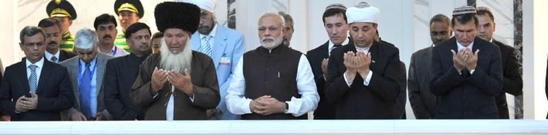 The Prime Minister, Shri Narendra Modi at the Mausoleum of the First President of ..