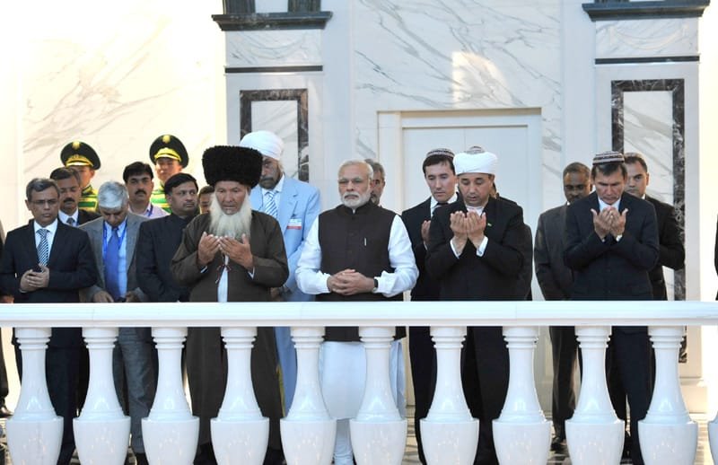The Prime Minister, Shri Narendra Modi at the Mausoleum of the First President of ..