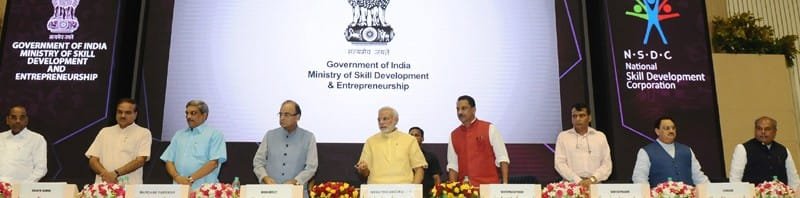 The Prime Minister, Shri Narendra Modi launching Pradhan Mantri Kaushal Vikas Yojna ..