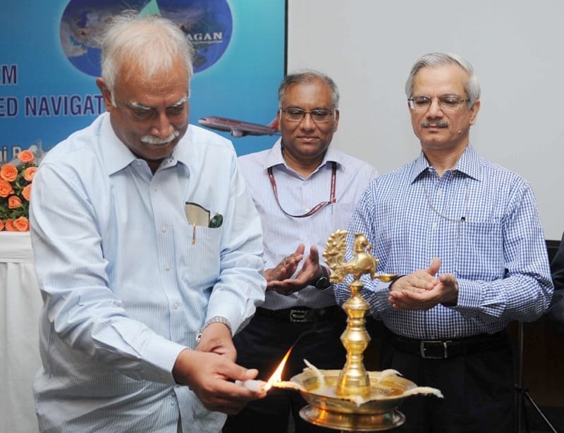The Union Minister for Civil Aviation, Shri Ashok Gajapathi Raju Pusapati lighting..
