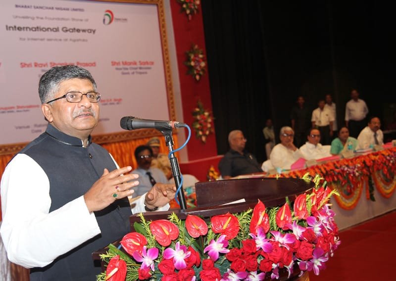 The Union Minister for Communications & Information Technology, Shri Ravi Shankar Prasad…