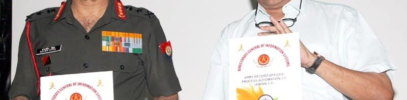 The Union Minister for Defence, Shri Manohar Parrikar and the Chief of Army Staff, General Dalbir Singh..
