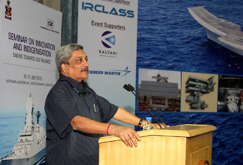 The Union Minister for Defence, Shri Manohar Parrikar delivering the key note …