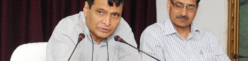 The Union Minister for Railways, Shri Suresh Prabhakar Prabhu addressing after ..