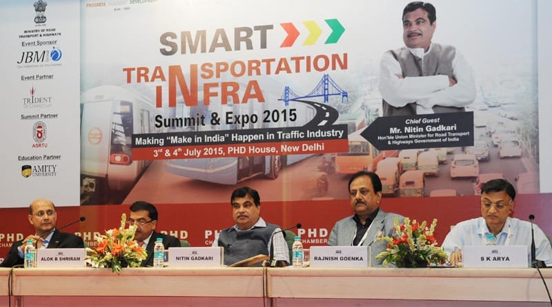 The Union Minister for Road Transport & Highways and Shipping, Shri Nitin Gadkari at ..
