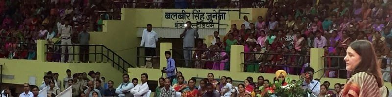 The Union Minister for Women and Child Development, Smt. Maneka Sanjay Gandhi ...