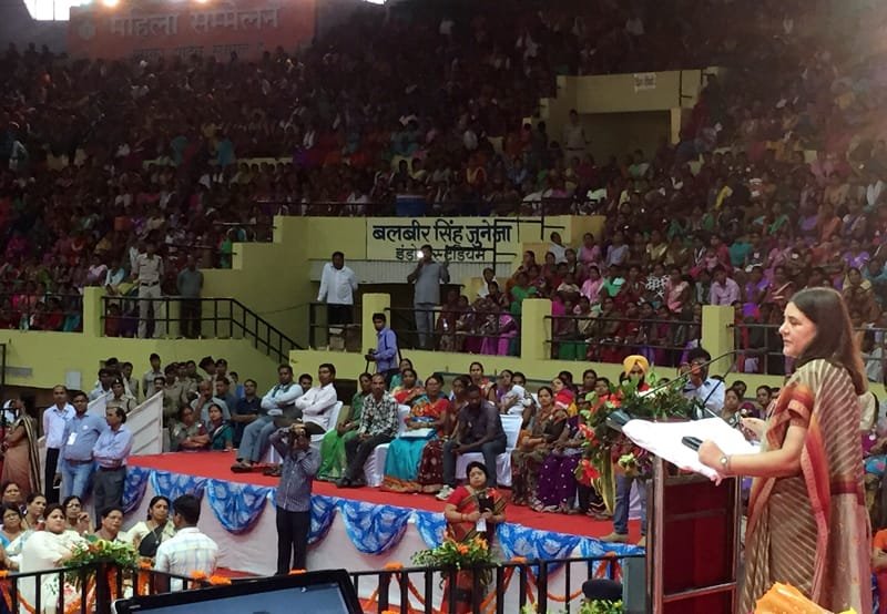 The Union Minister for Women and Child Development, Smt. Maneka Sanjay Gandhi …