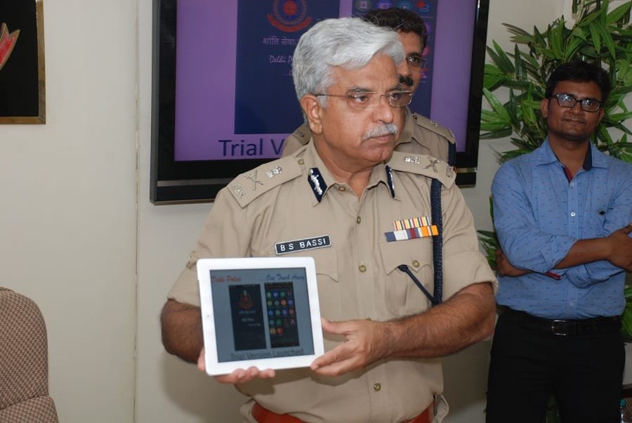 Trial Launch of Mobile App “Delhi Police …One touch away”.