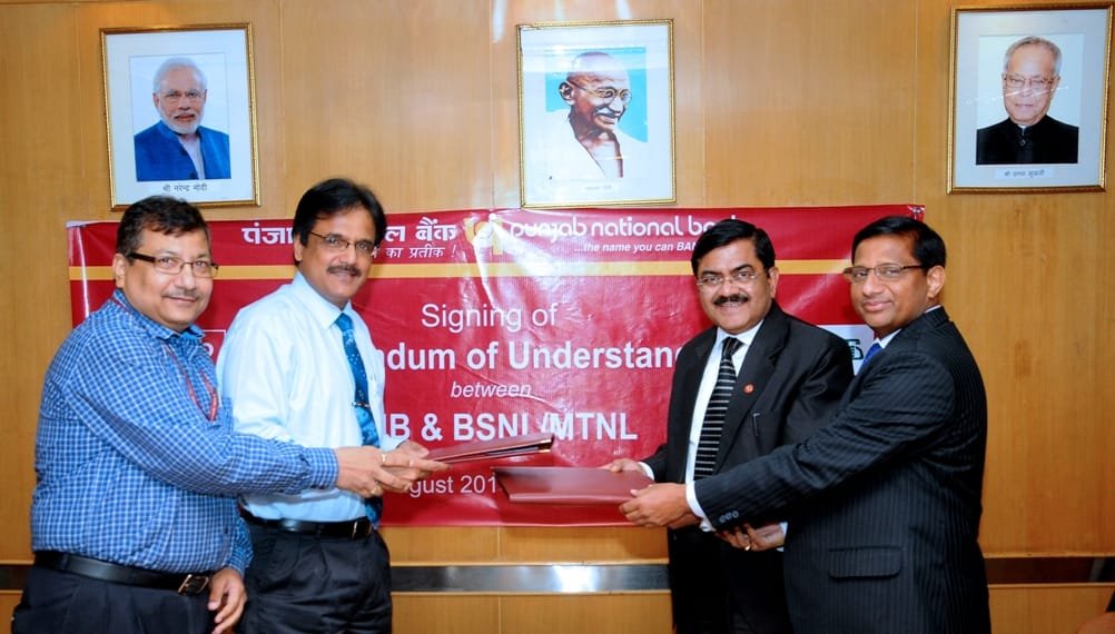 Punjab National Bank signs MOU with BSNL & MTNL