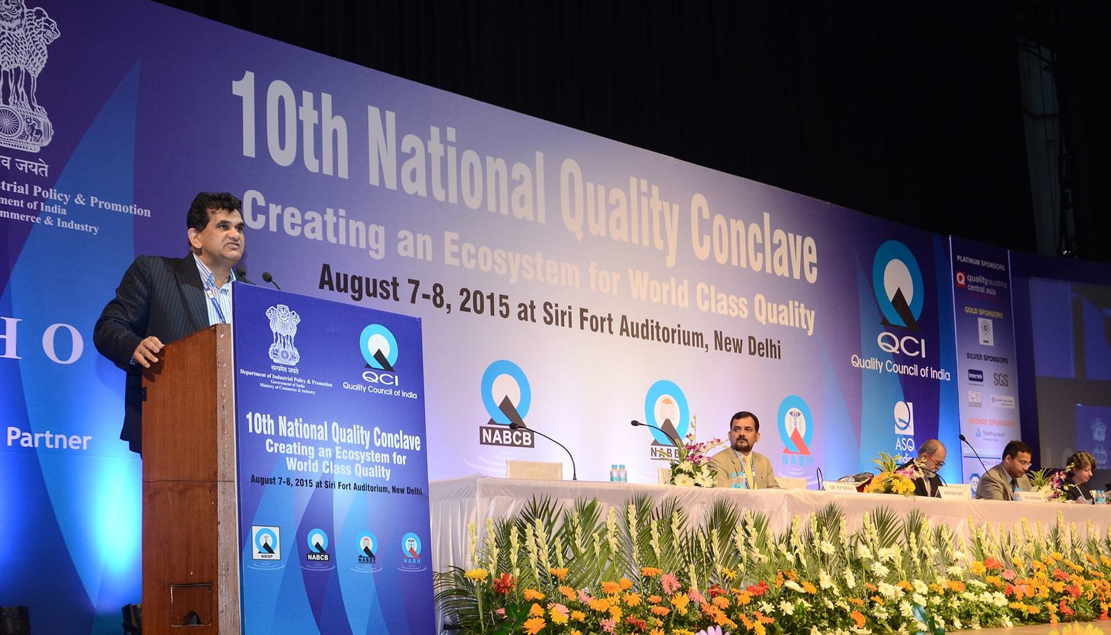 AMITABH KANT ,IAS ,SECRETARY DIPP INAUGRATES 10TH NATIONAL QUALITY CONCLAVE ORGANIZED BY QUALITY COUNCIL OF INDIA