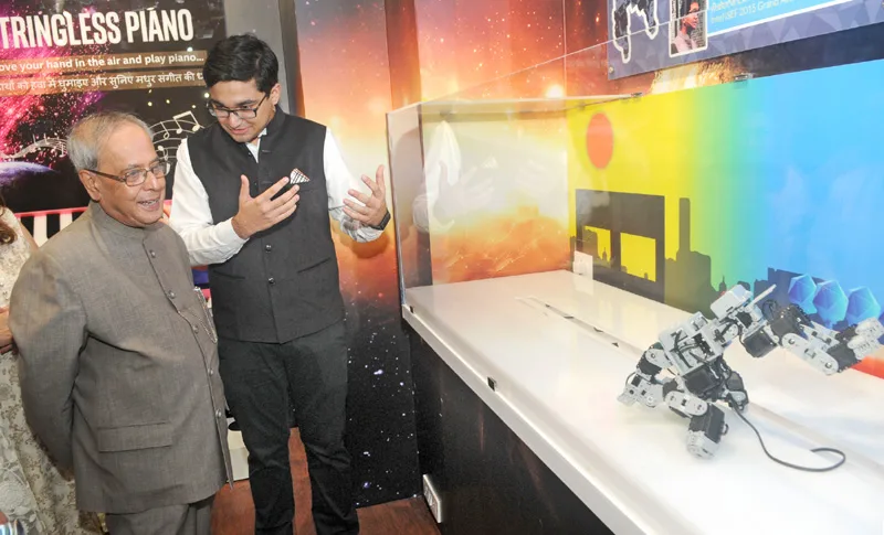 The President, Shri Pranab Mukherjee visiting after inaugurating the Science & ..