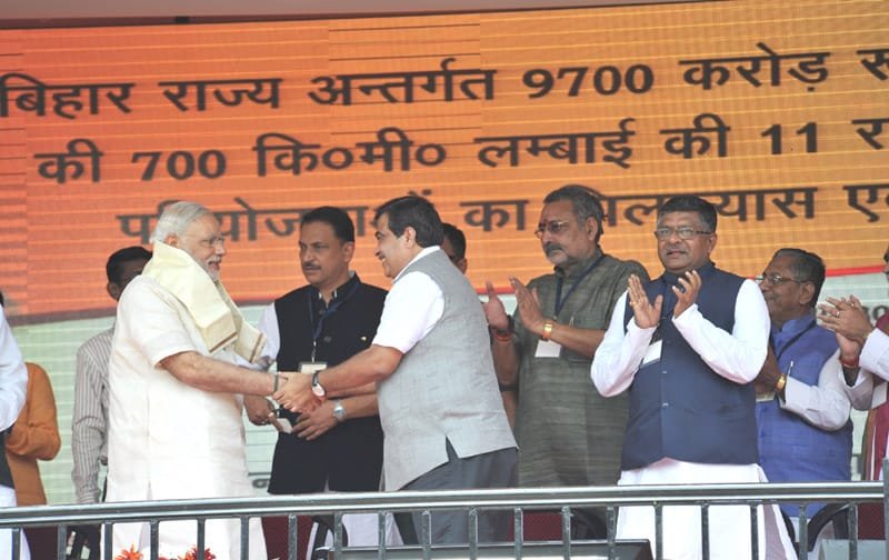The Prime Minister, Shri Narendra Modi being welcomed by the Union Minister for..