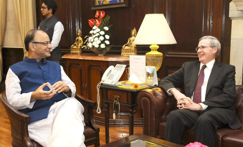 The former US National Security Adviser, Mr. Stephen Hadley meeting the…